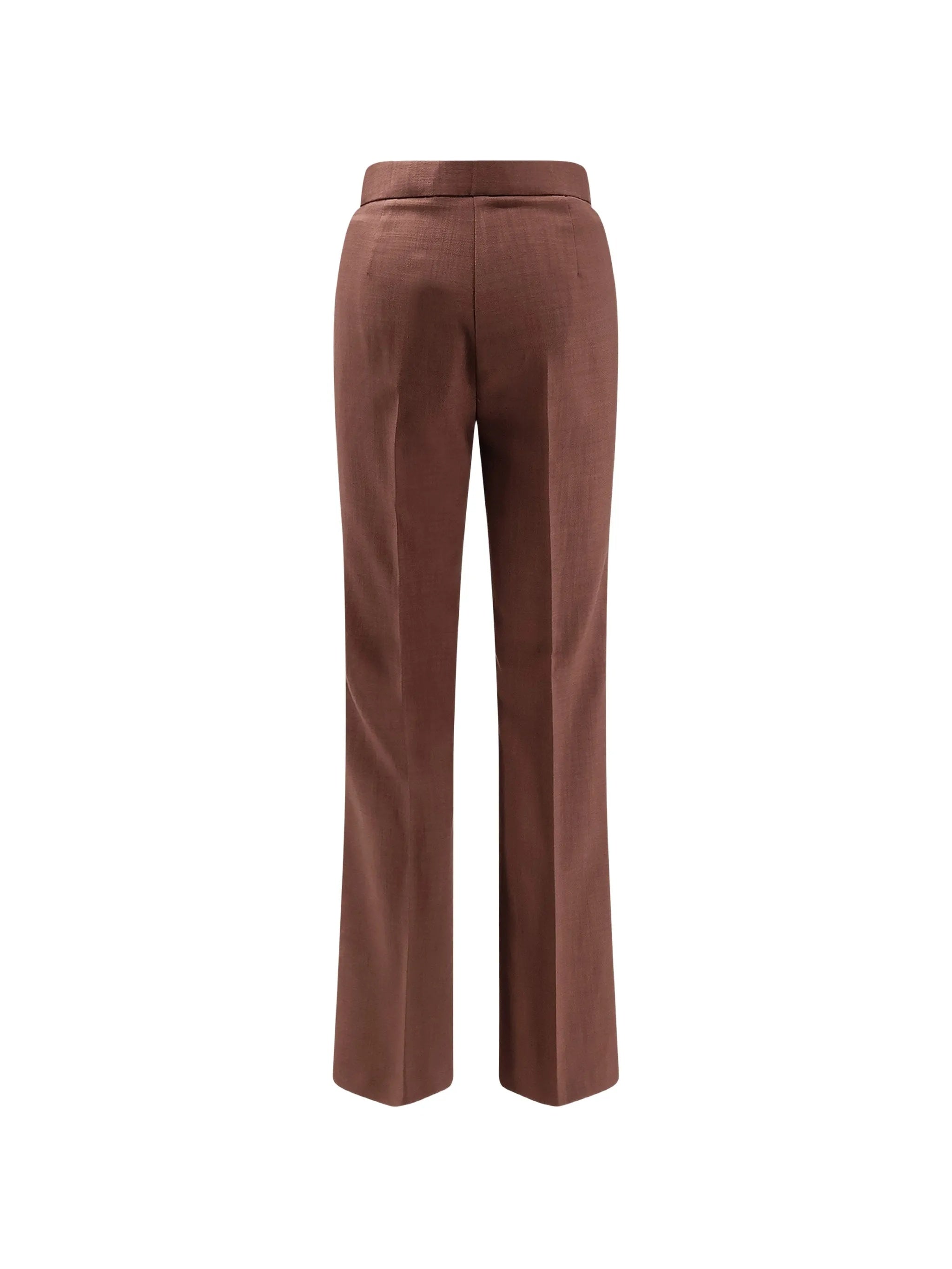 Brown New Serenidad Straight-Leg Tailored Pants