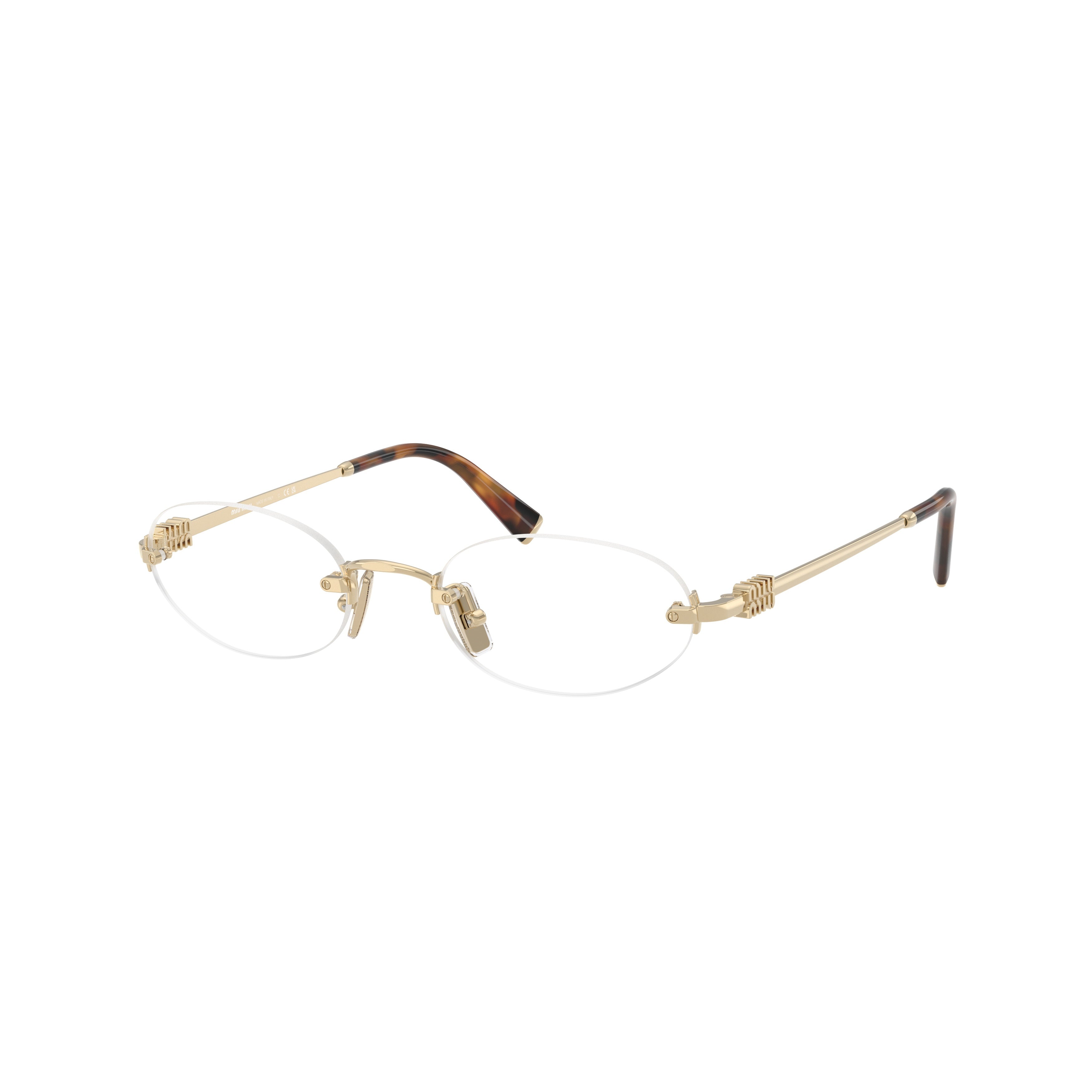 0mu 53wv Rimless Oval Lenses Eyeglasses