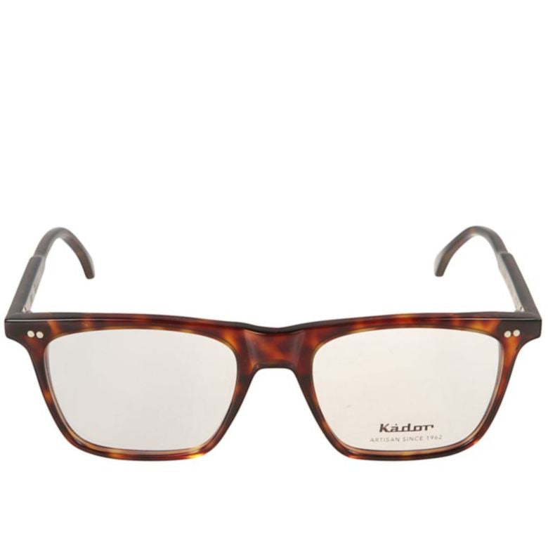 Greg Rectangular Tortoiseshell Eyeglasses with Glossy Finish
