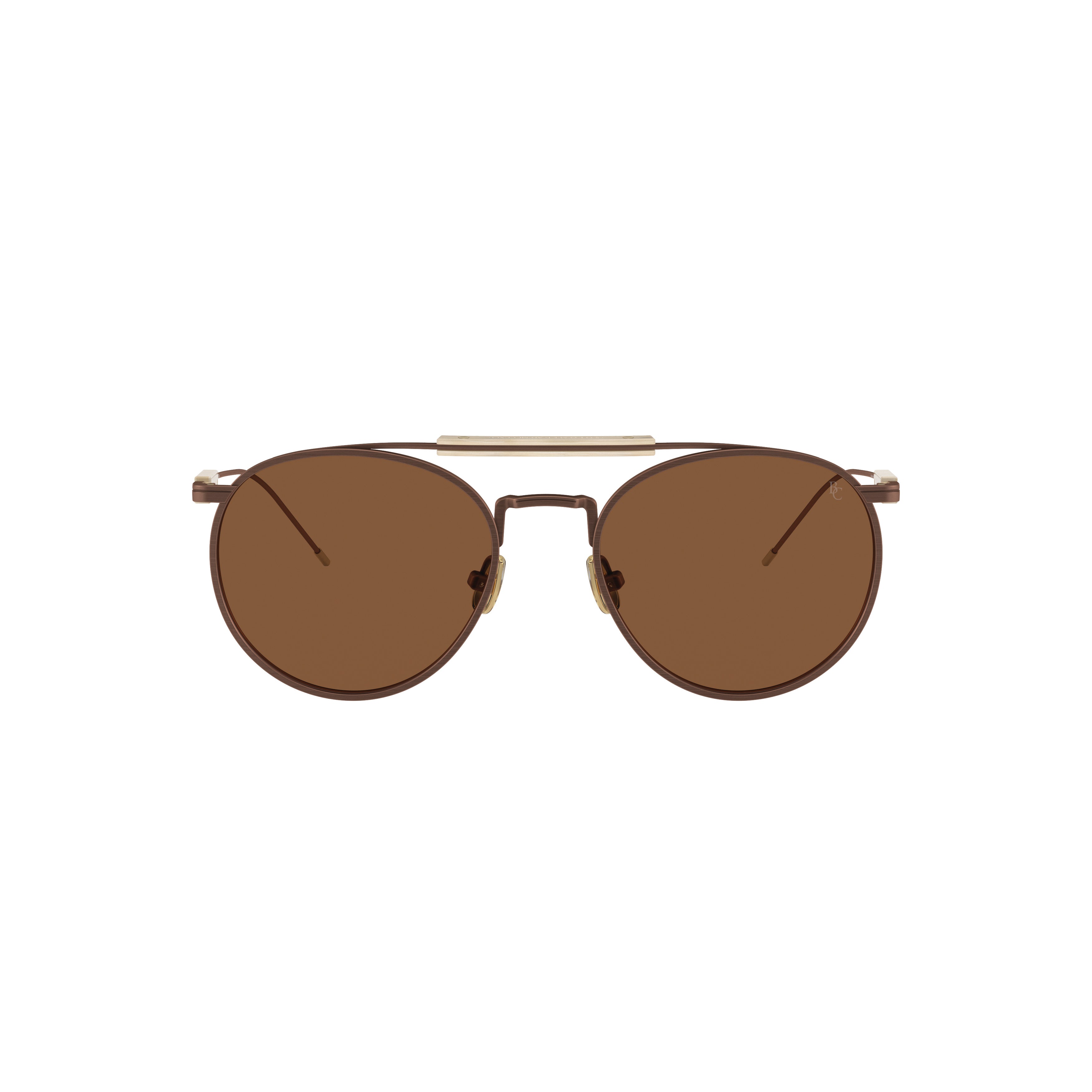 0bc2004st Titanium Frame Sunglasses with Double Bridge Design