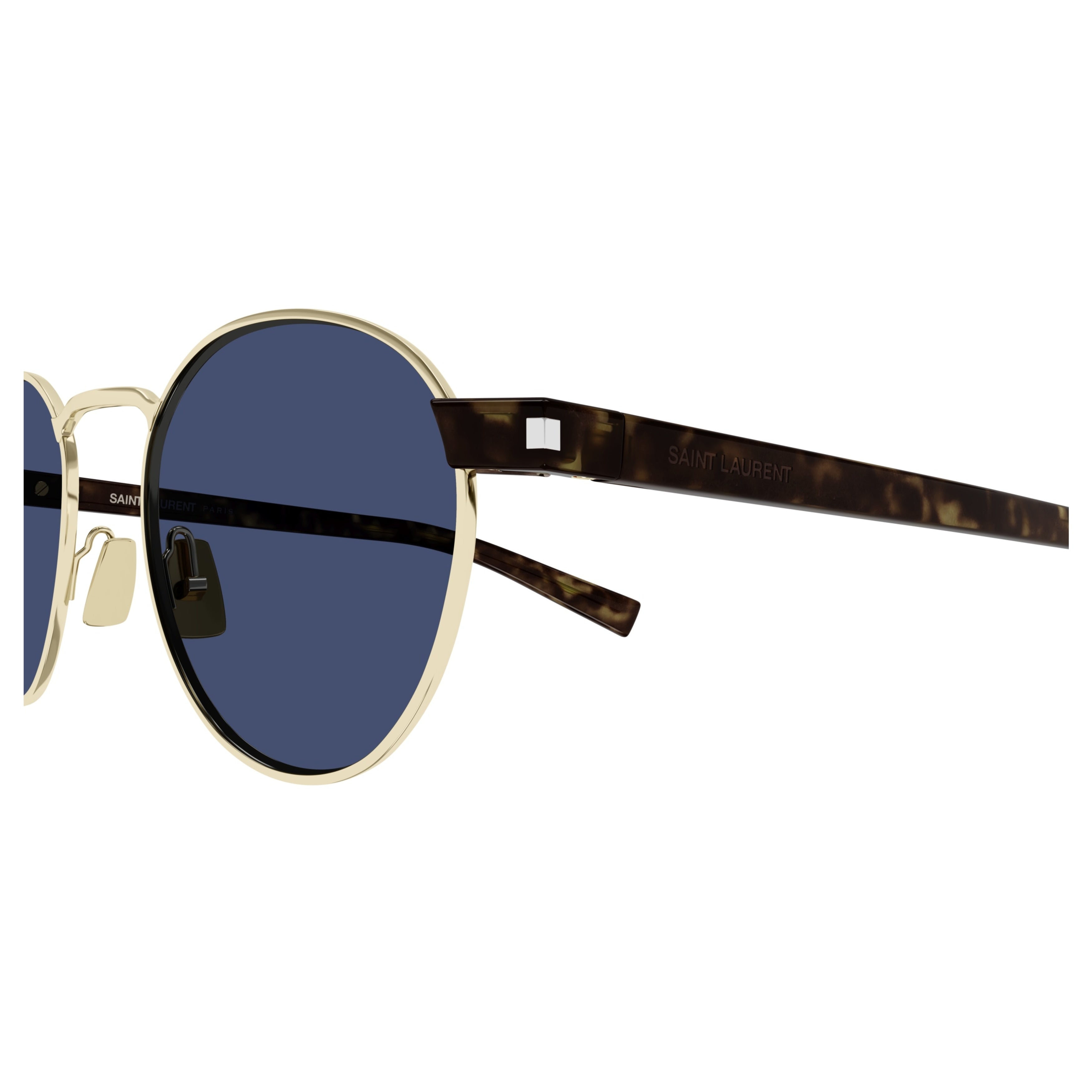 Sl 707 Round Blue Lens Sunglasses
