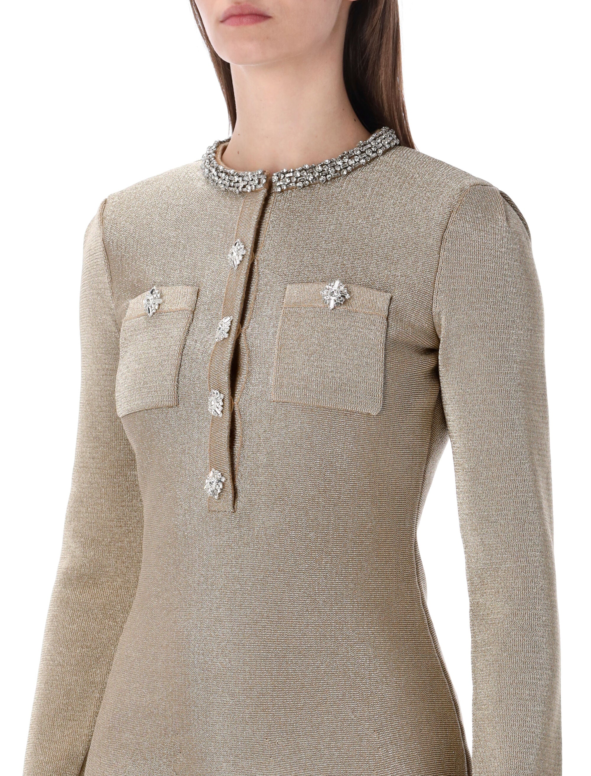 Crystal Knit Mini Dress