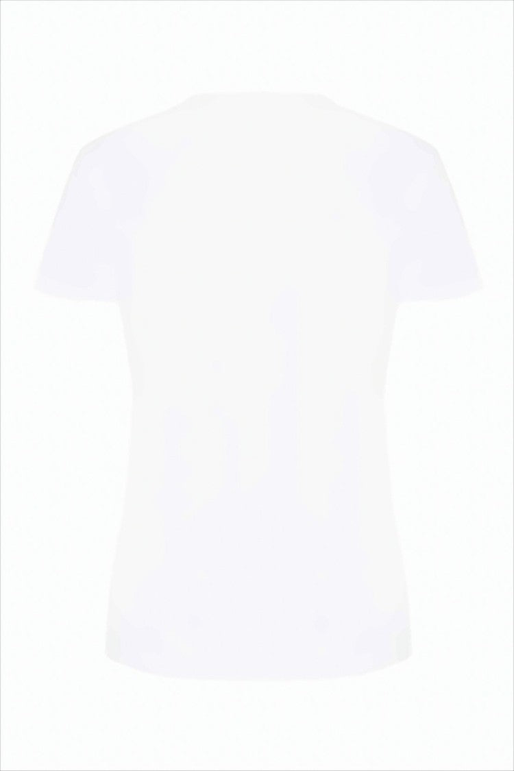 Minimalist White Short-Sleeve T-Shirt with Iconic Emblem