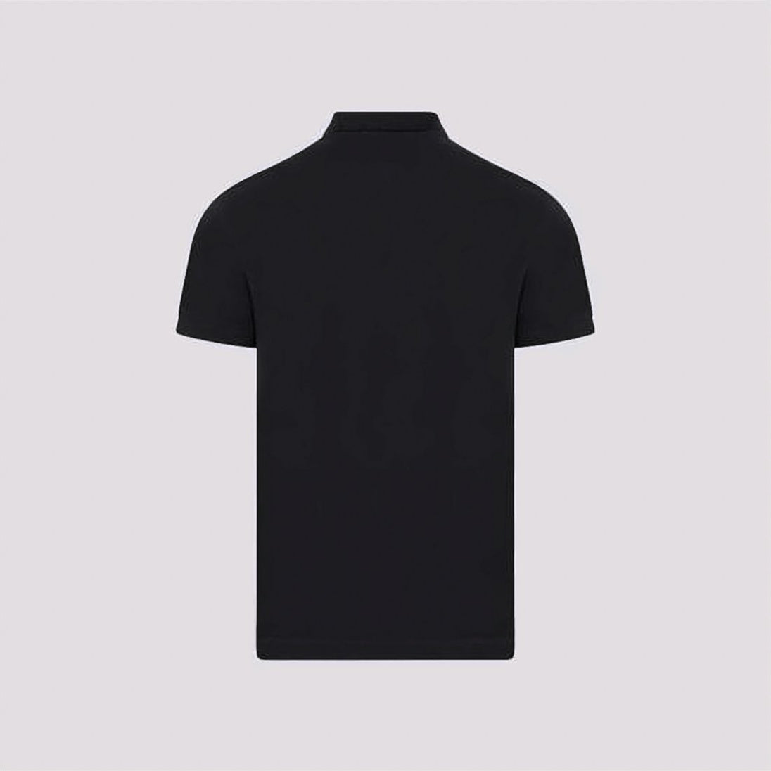 Short-Sleeve Polo Shirt with Ribbed Collar