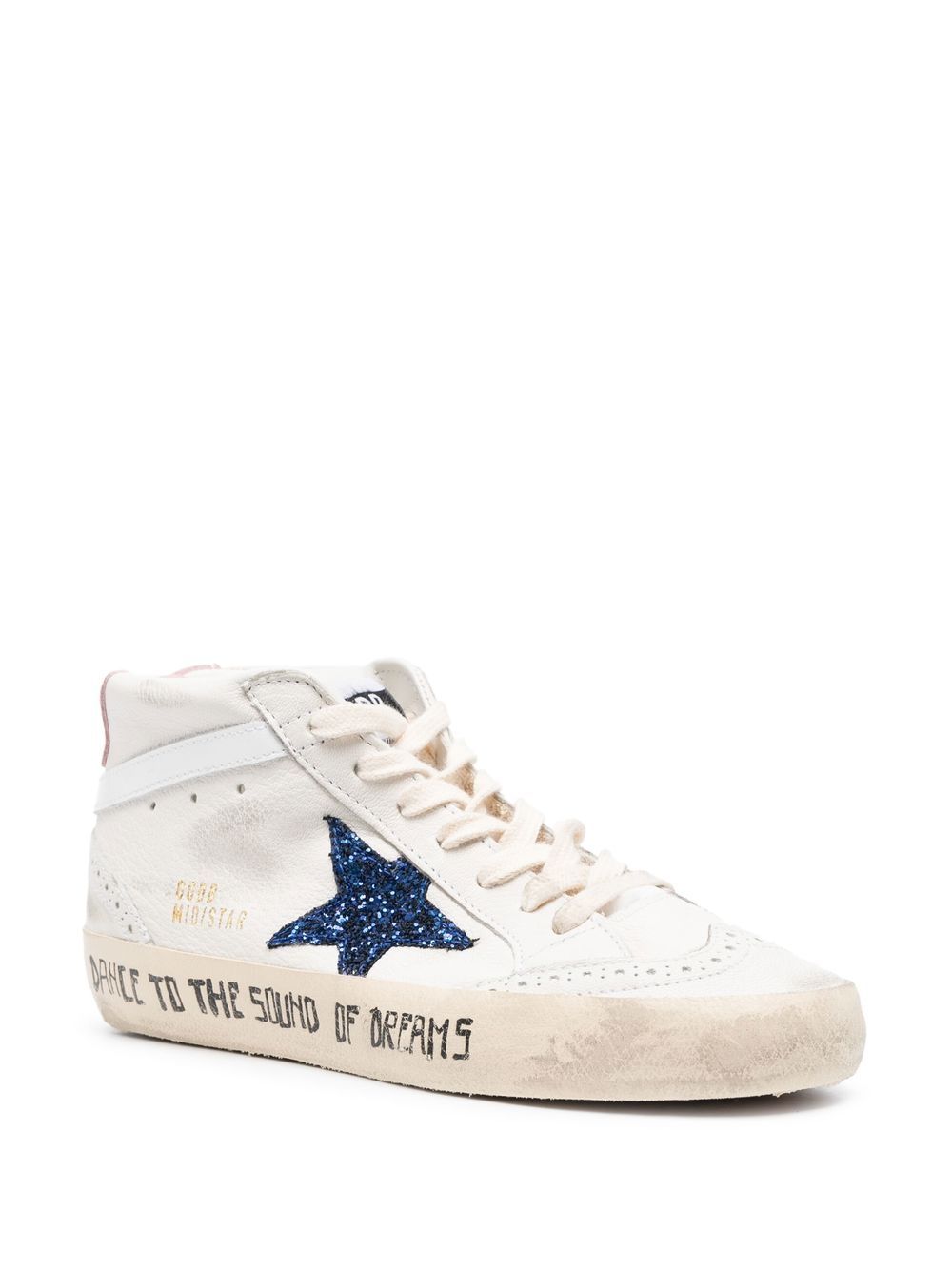 Mid-Top Sneakers with Distressed Sole
