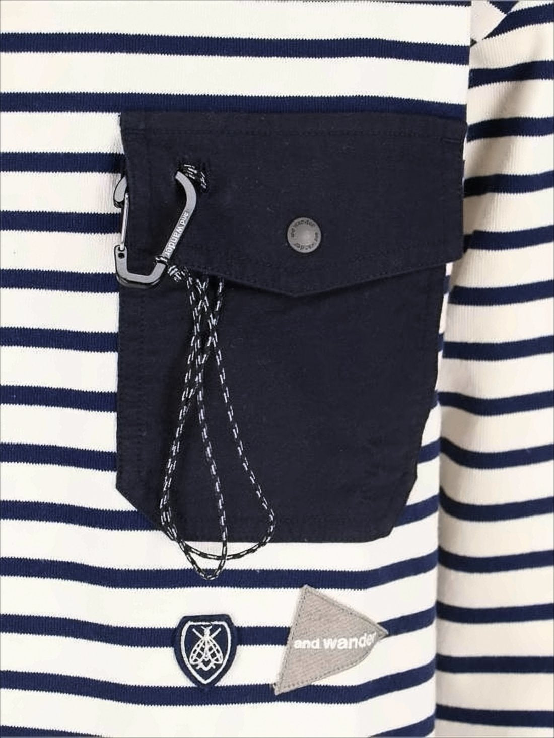 Navy and White Striped Long-Sleeve Shirt