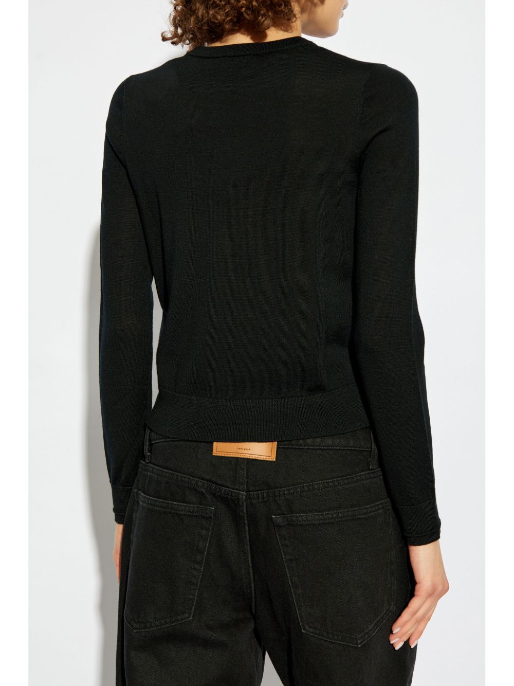 Long-Sleeve Black Top