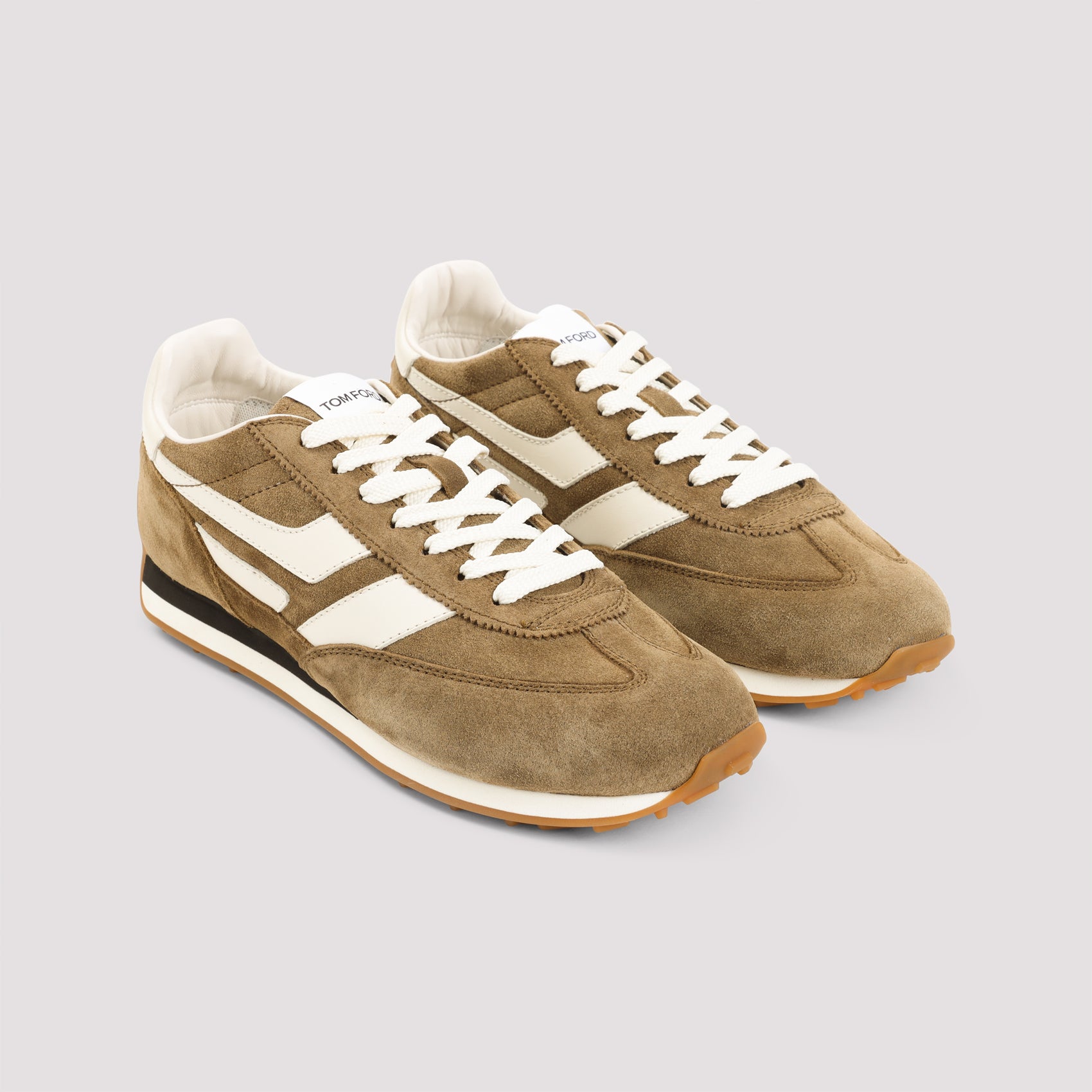 Brown Calf Leather Sneakers