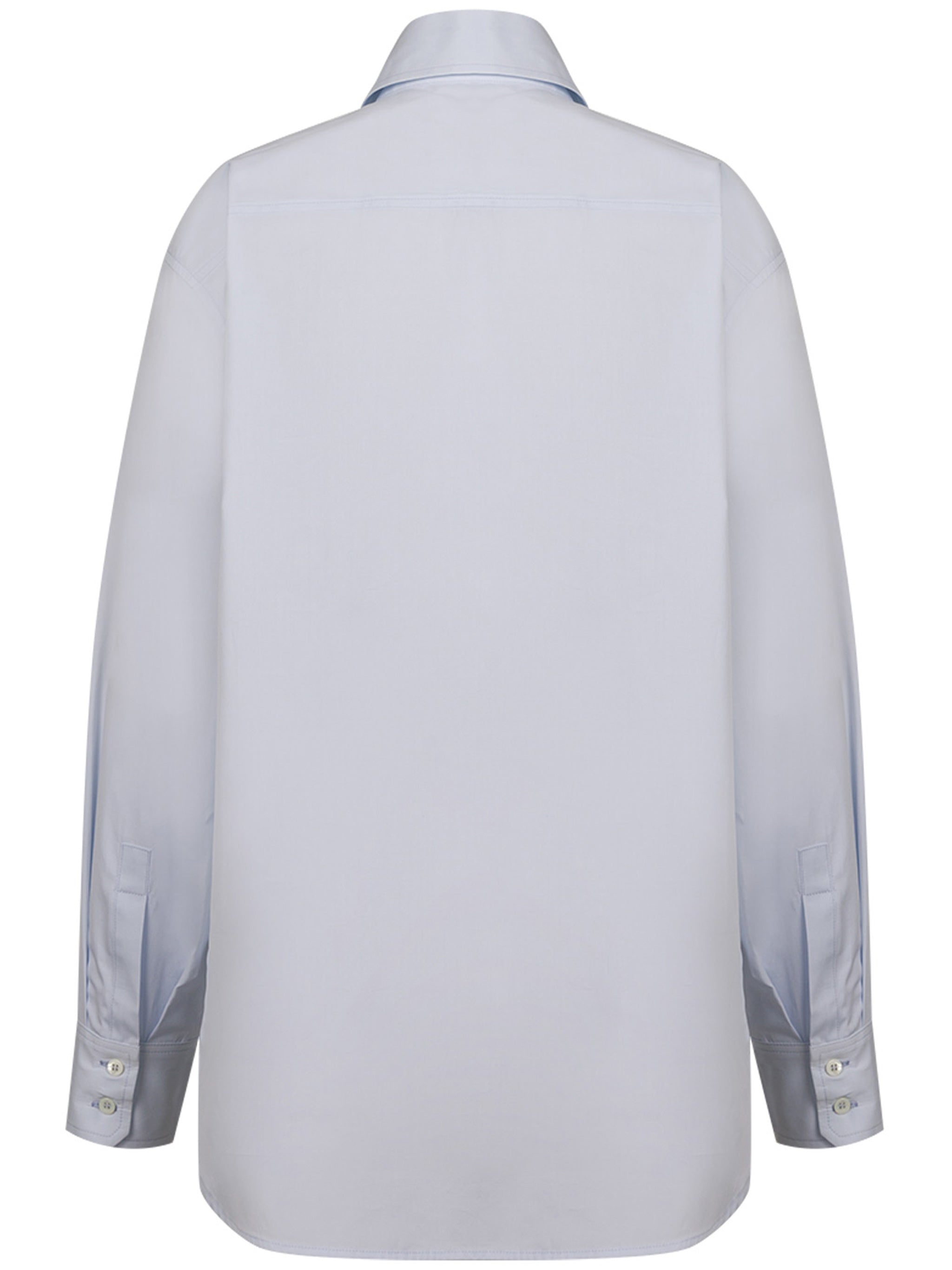 White Kim Button-Up Cotton Shirt