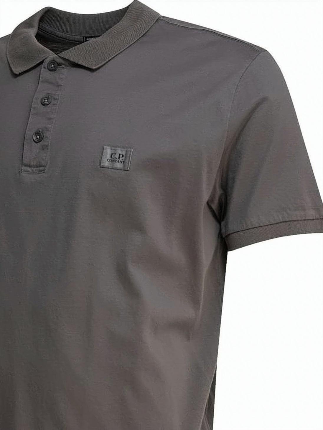 Classic Grey Polo Shirt with Minimalist Design