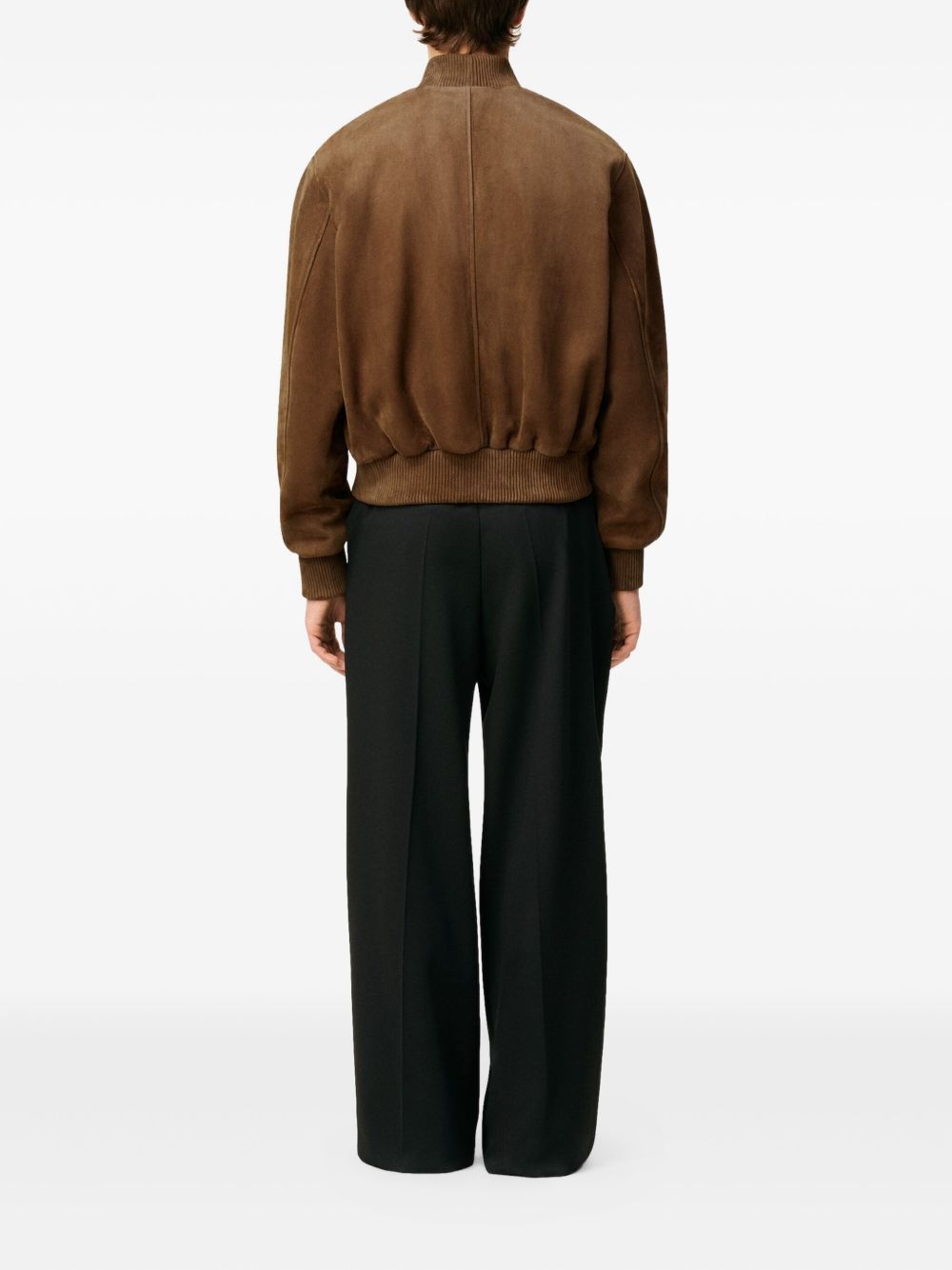 Suede-like Brown Casual Jacket