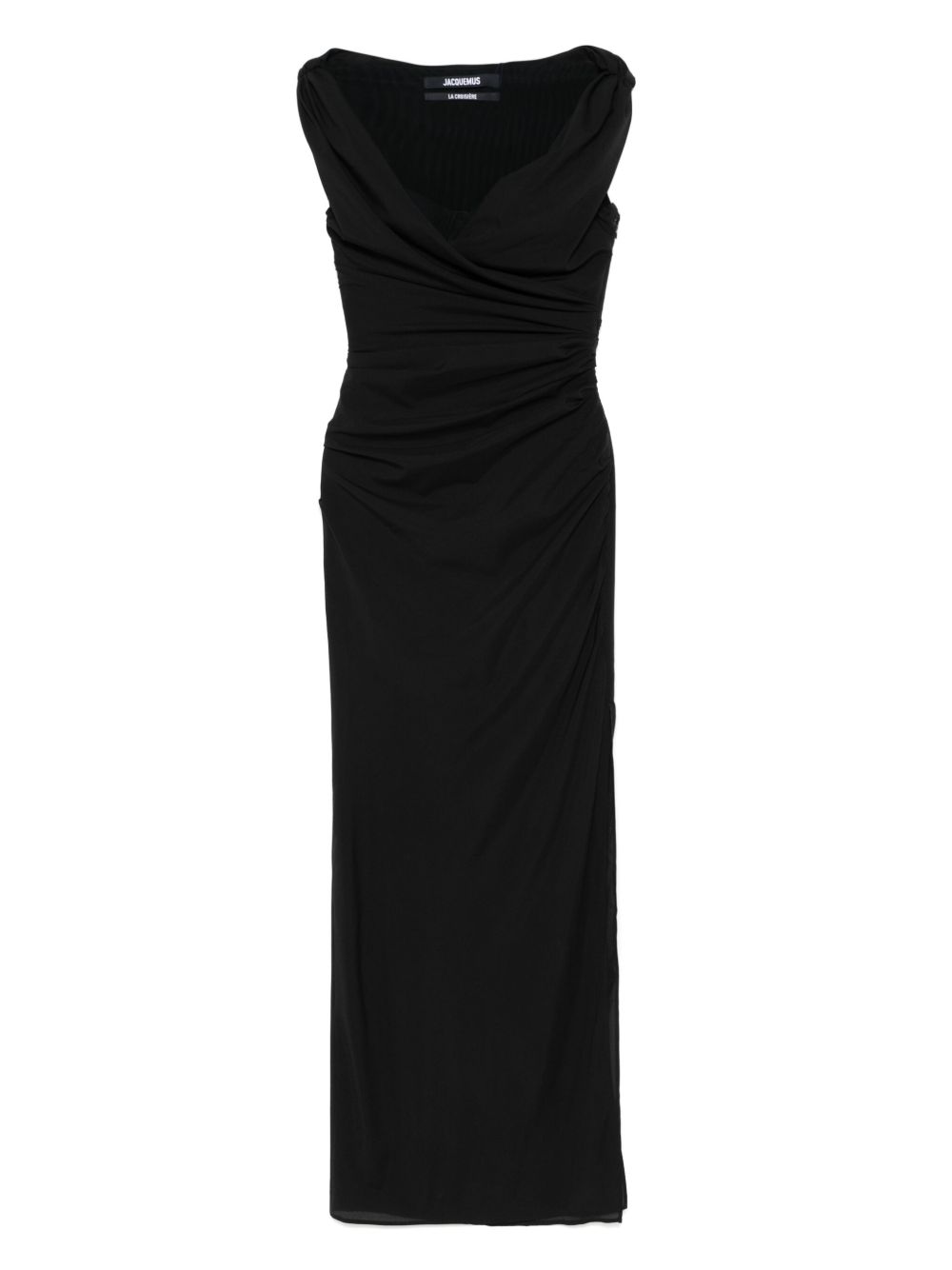 Maxi Dress with Ruched Bodice