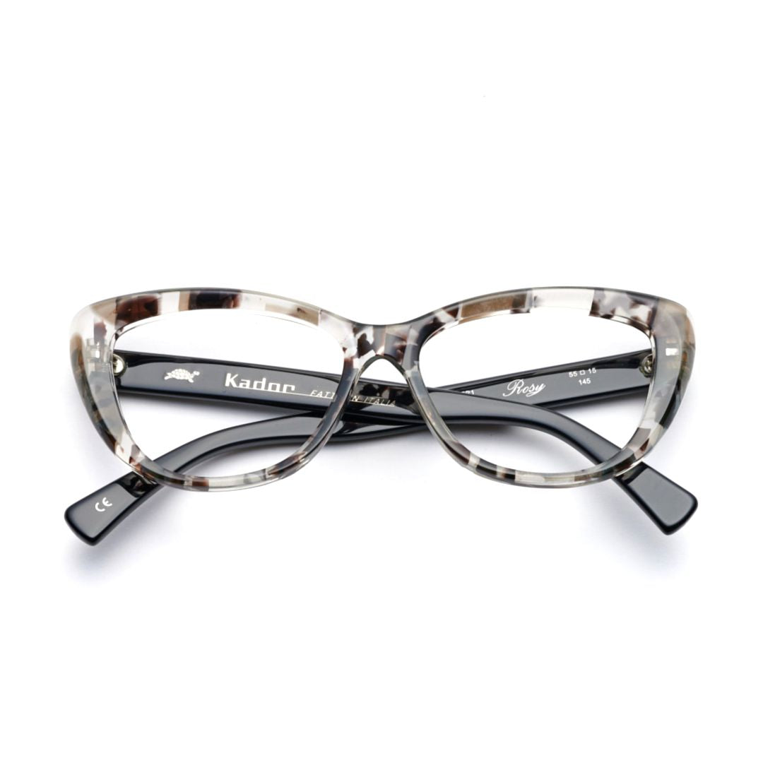 Rosy Cat-Eye Sunglasses with Marbled Frame
