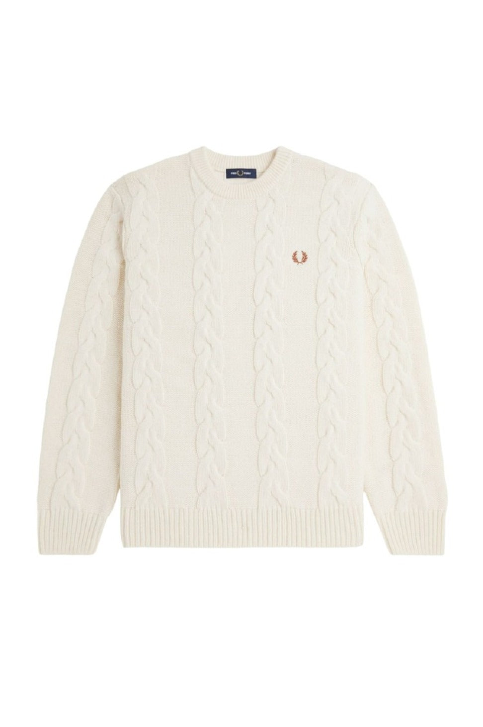 Cream Classic Cable Knit Sweater