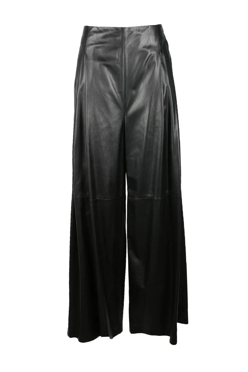 Leather Trousers - Black