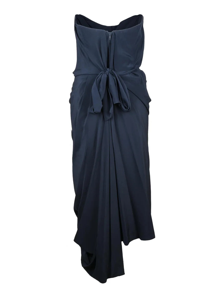 Silk Bustier Dress - Multicolor