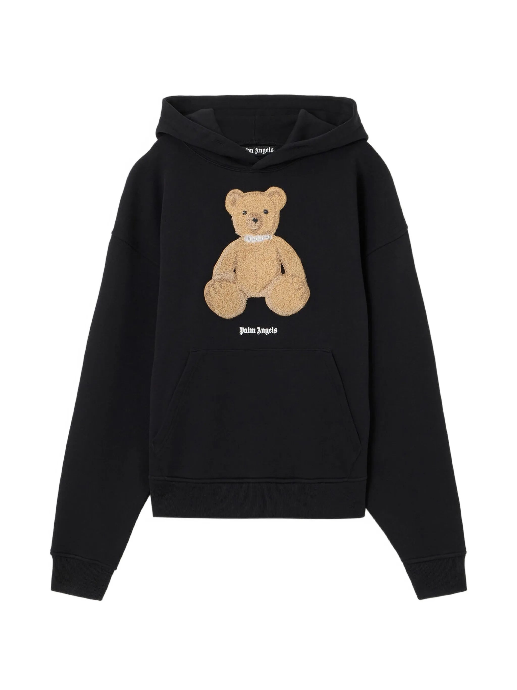 Black Bear Regular Graphic Cotton Hoodie