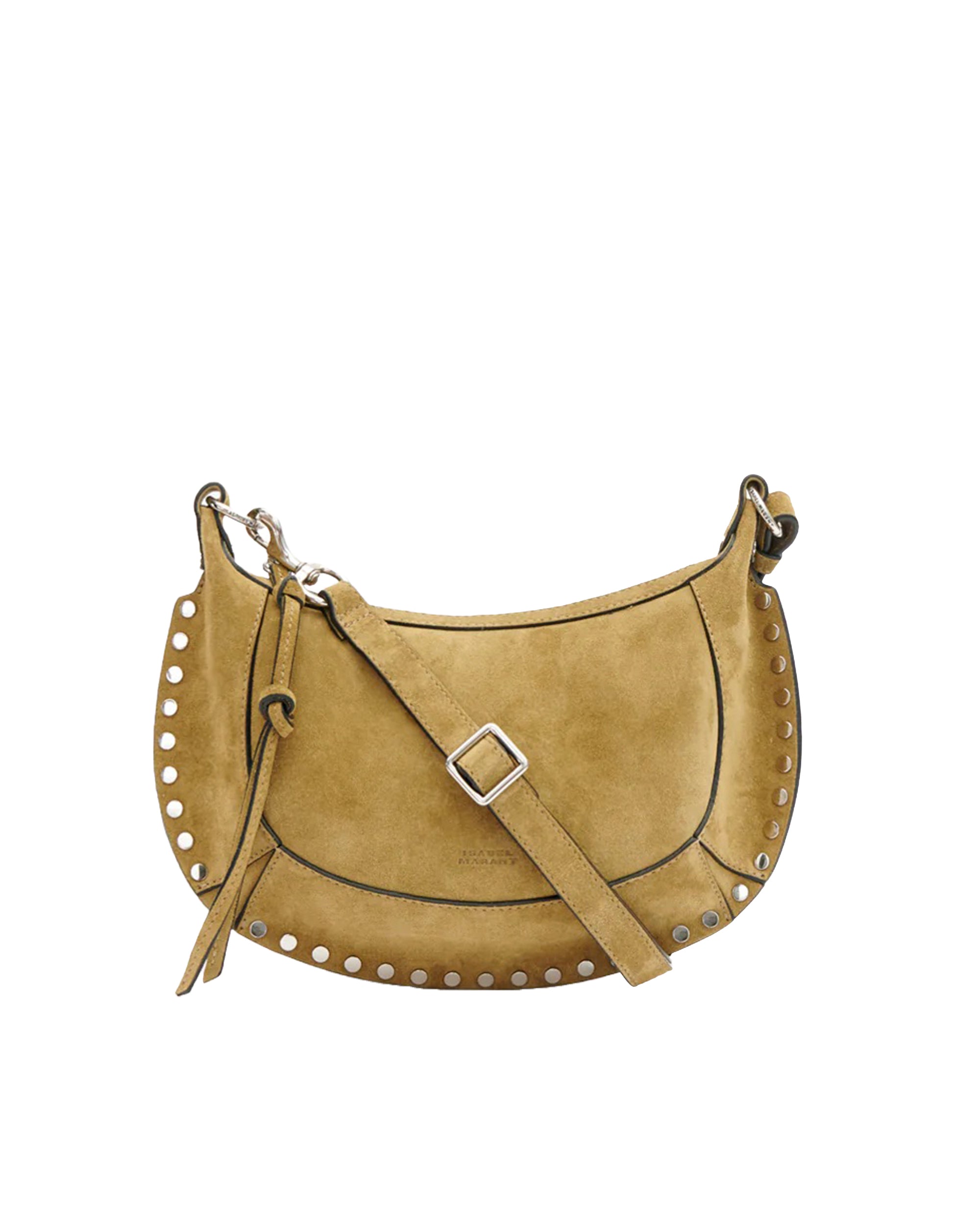 Oskan Moon Suede Bag in Taupe