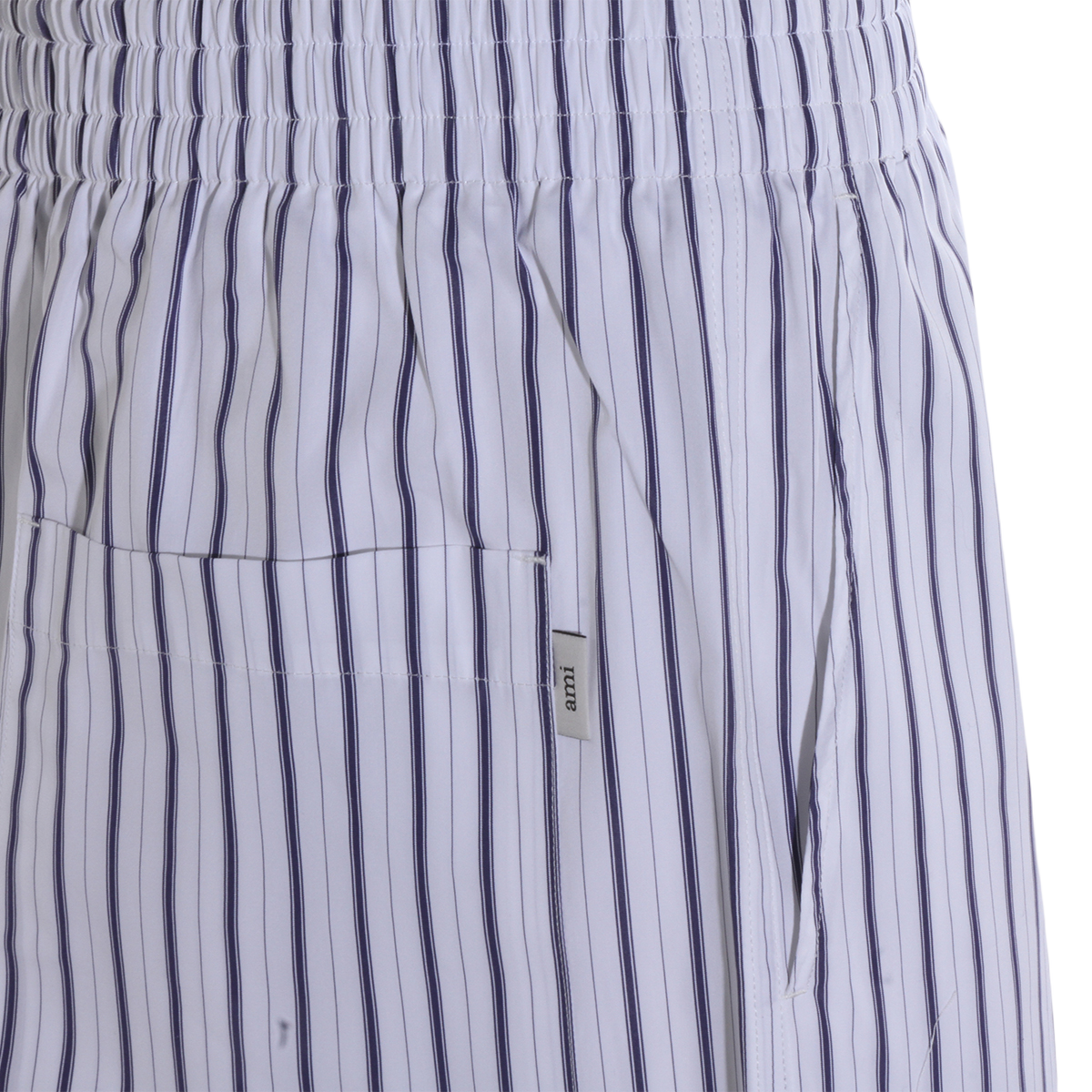 Relaxed Fit Vertical Striped Shorts