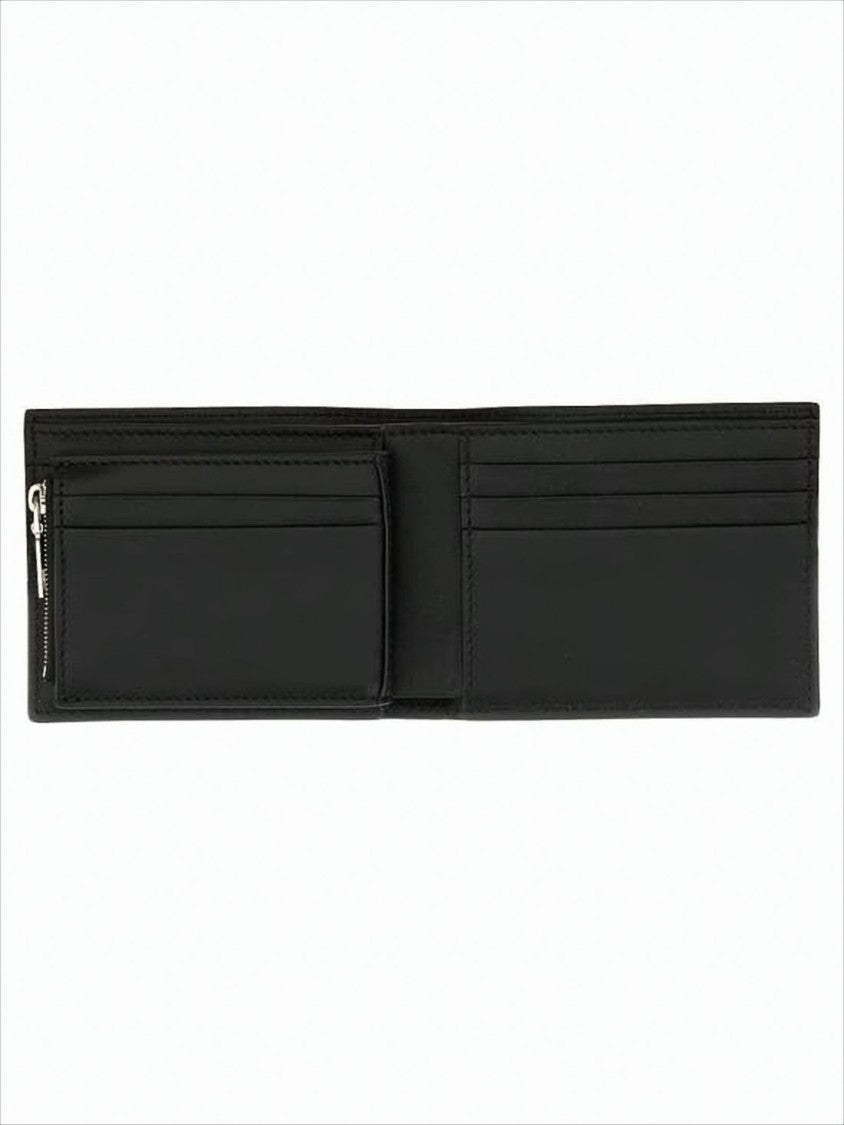 Bifold Wallet with Metallic Logo Detail
