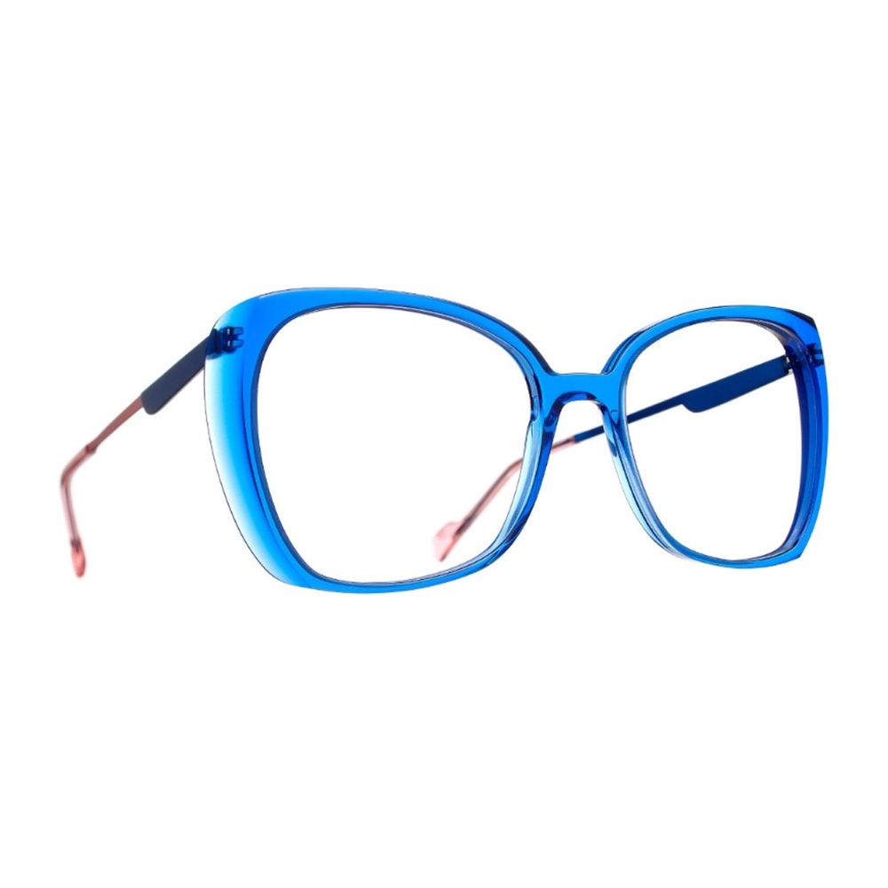Butterfly-Frame Sunglasses with Acetate and Metal Construction
