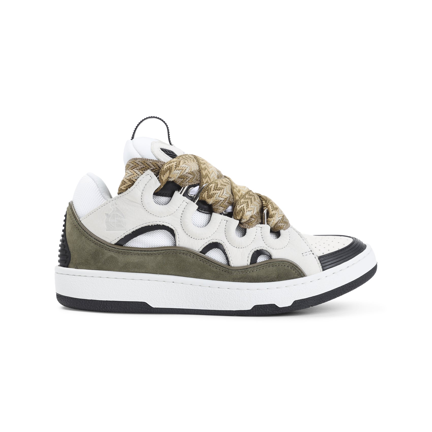 Leather Sneakers with Suede Accents