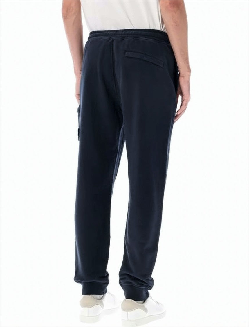 Relaxed-Fit Blue Training Pants with Drawstring