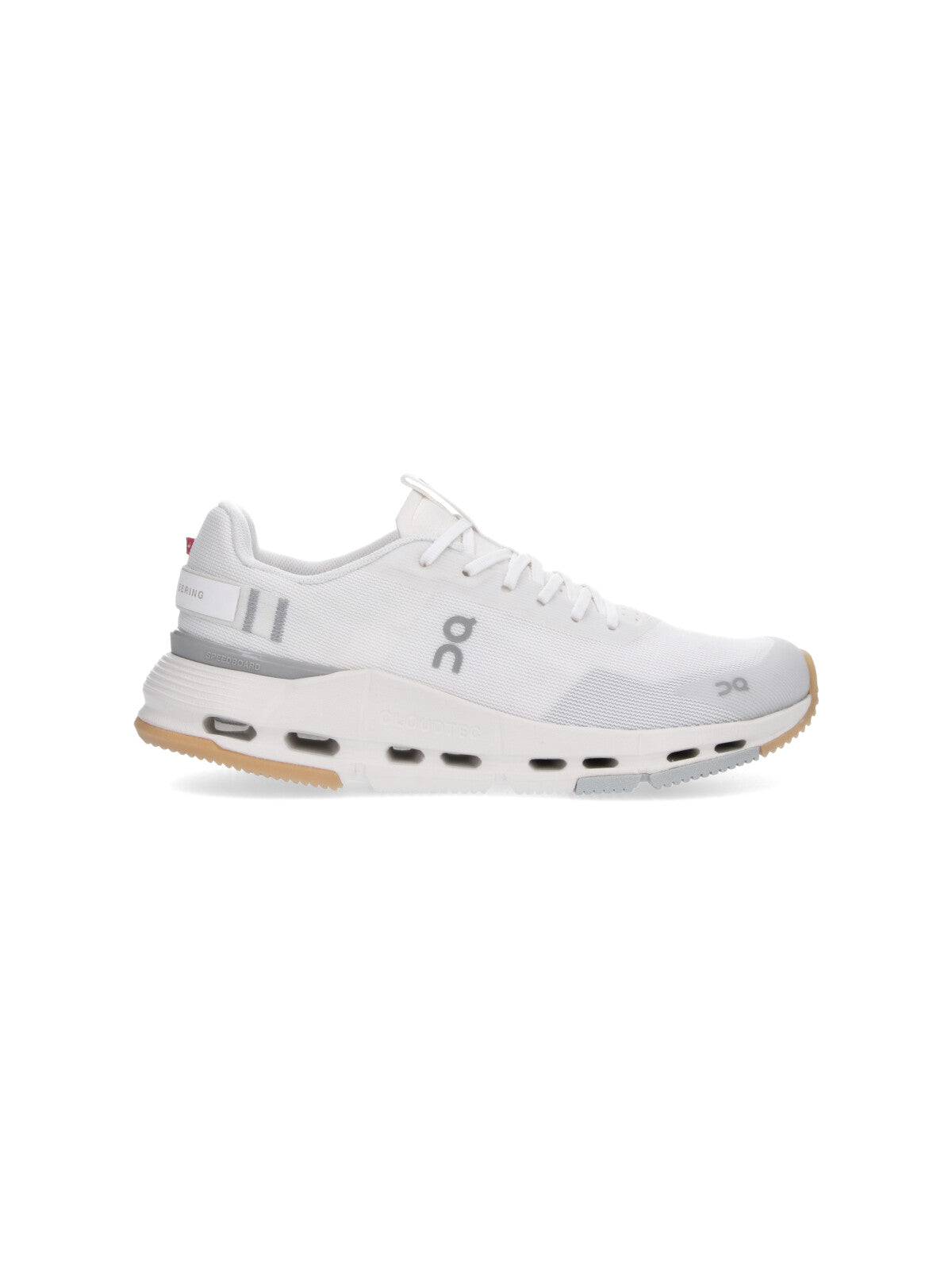 White Flexible Design Gum Sole Sneakers