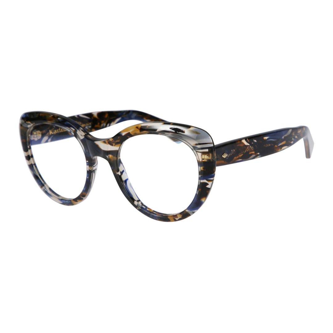 Sophia Glamour Tortoiseshell Patterned Round Frame Sunglasses