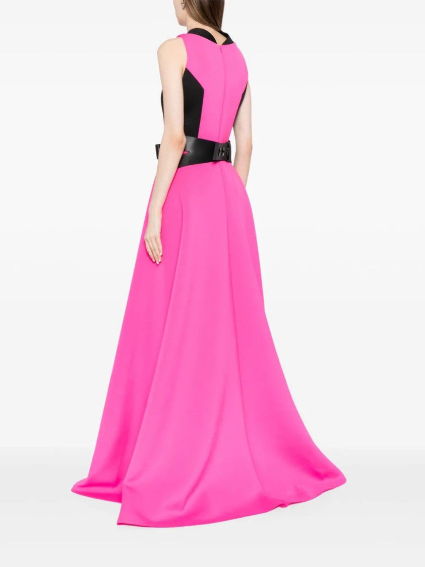Neoprene Dress With Contrasting Cuts