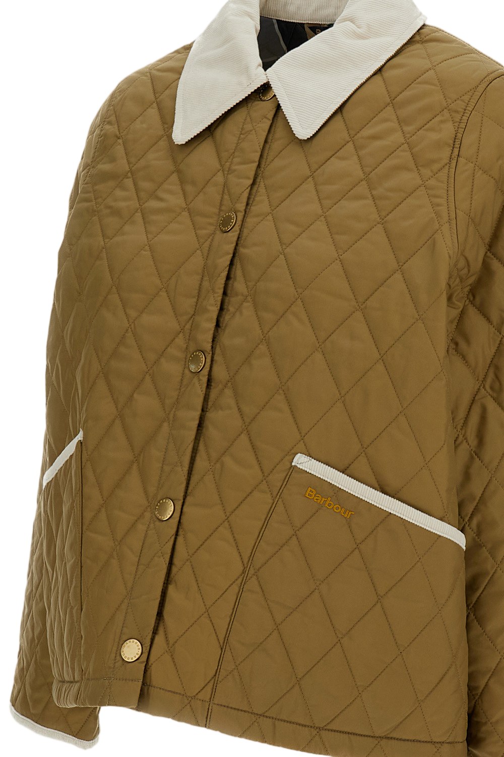 Liddesdale Style Quilted Jacket with Corduroy Accents