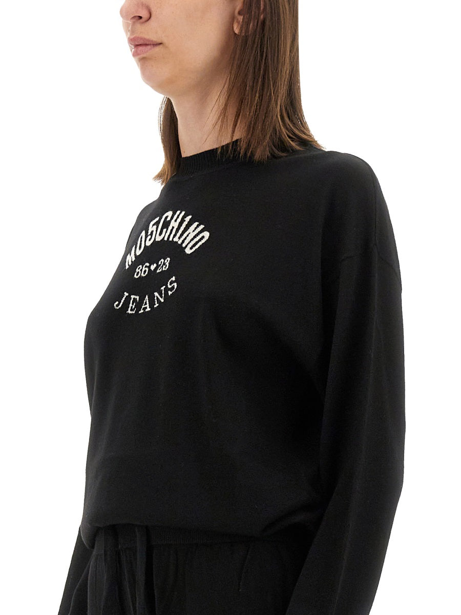 Relaxed Fit Jersey With Bold Logo Print