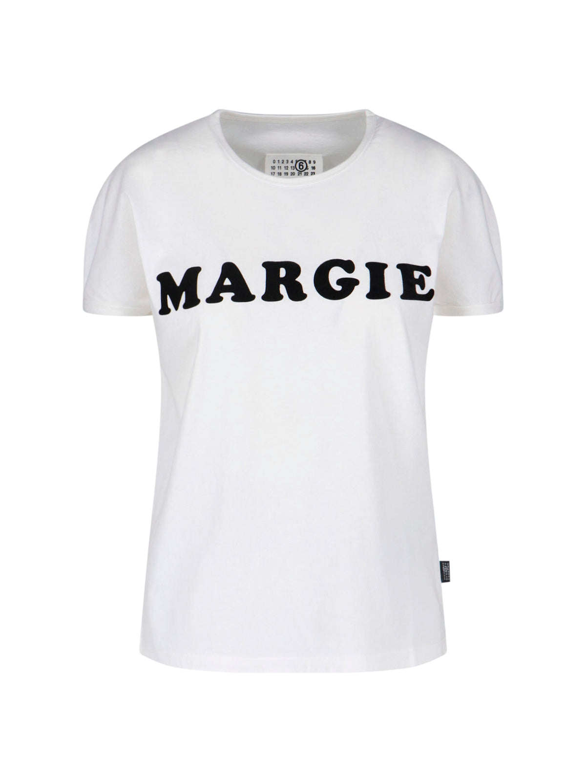 White Margie Bold Print Cotton T-Shirt