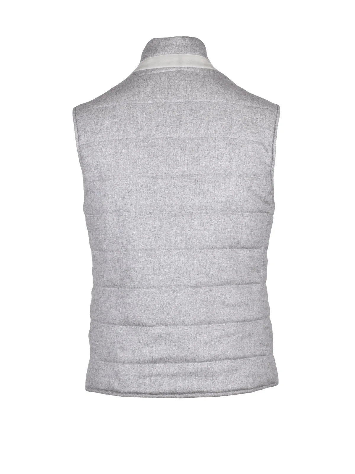 Grey Silk Cashmere Flannel Vest