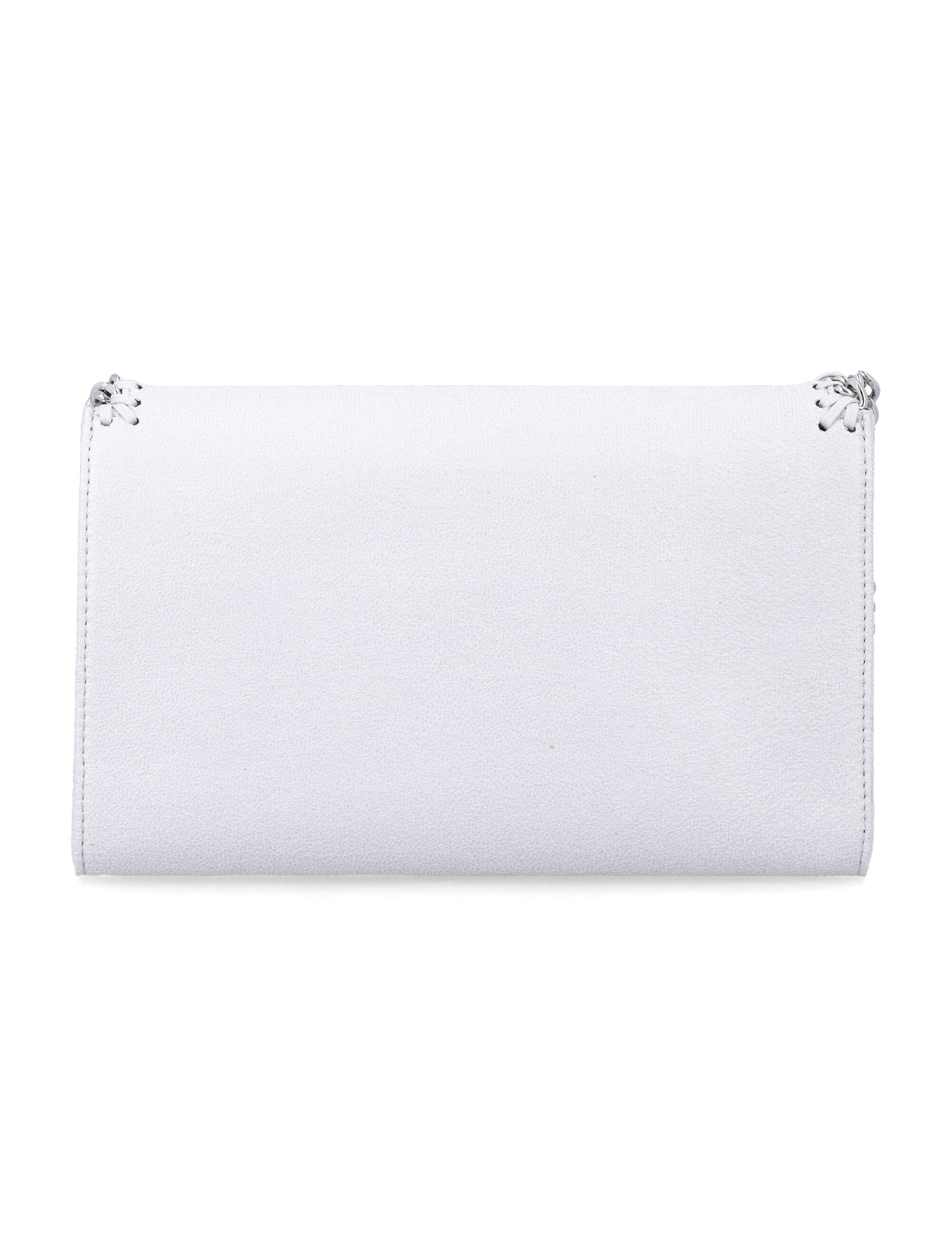 Pearl Grey Falabella Crossbody Wallet