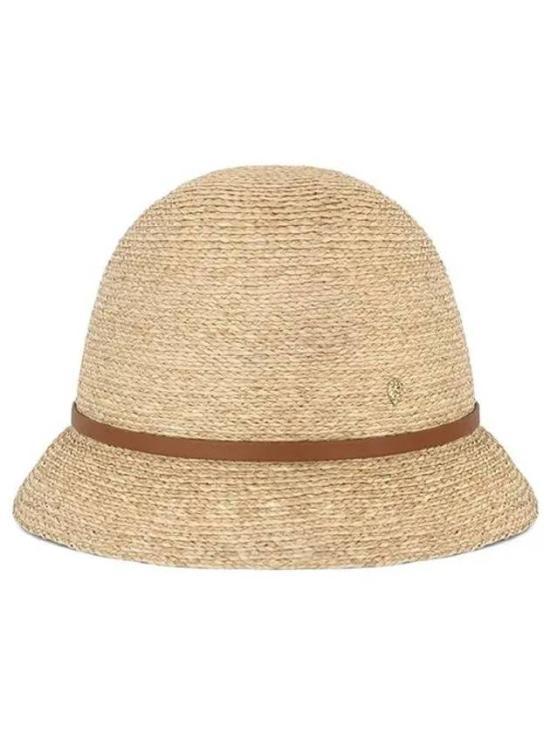 Finely Woven Raffia Hat With Gently Flared Brim