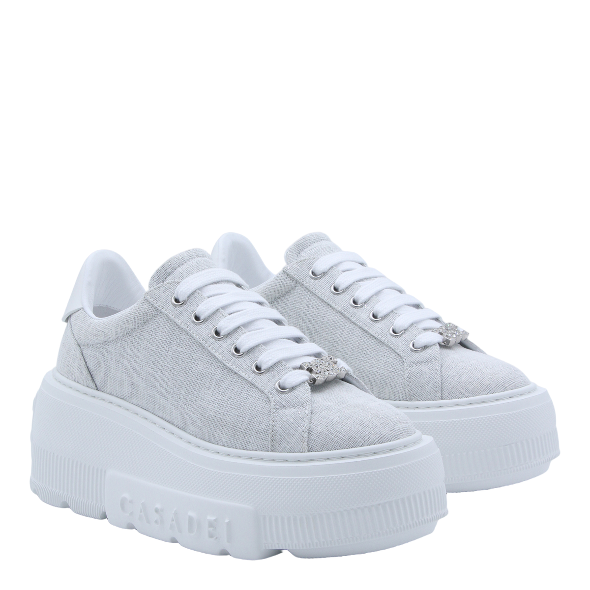 Streamlined Beige Sneakers With Smooth Finish