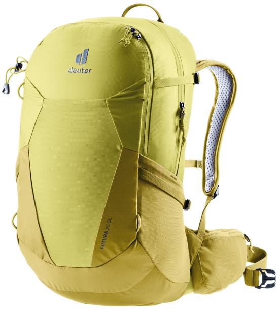 Structured Yellow Deuter Backpack With Versatile Carrying Options