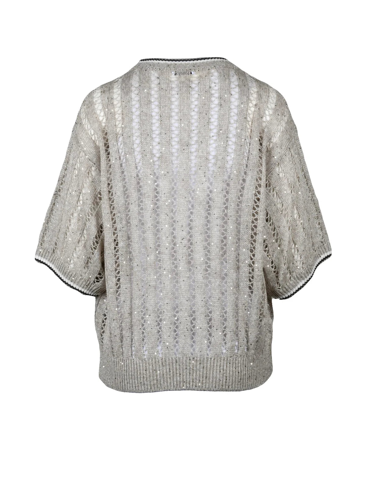 Beige Linen Nylon Women Sweater
