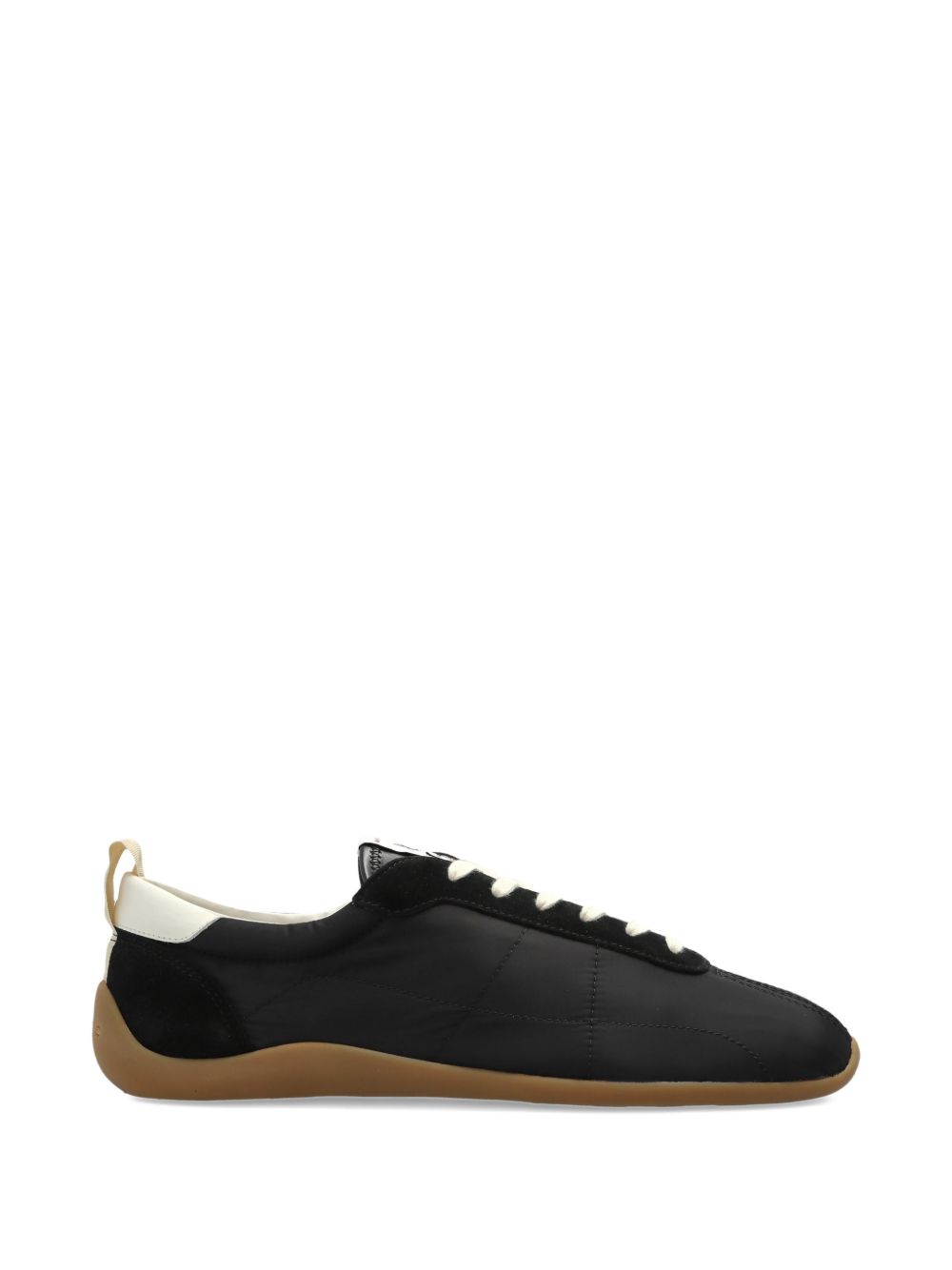 Black Minimalist Low Top Lace Sneakers