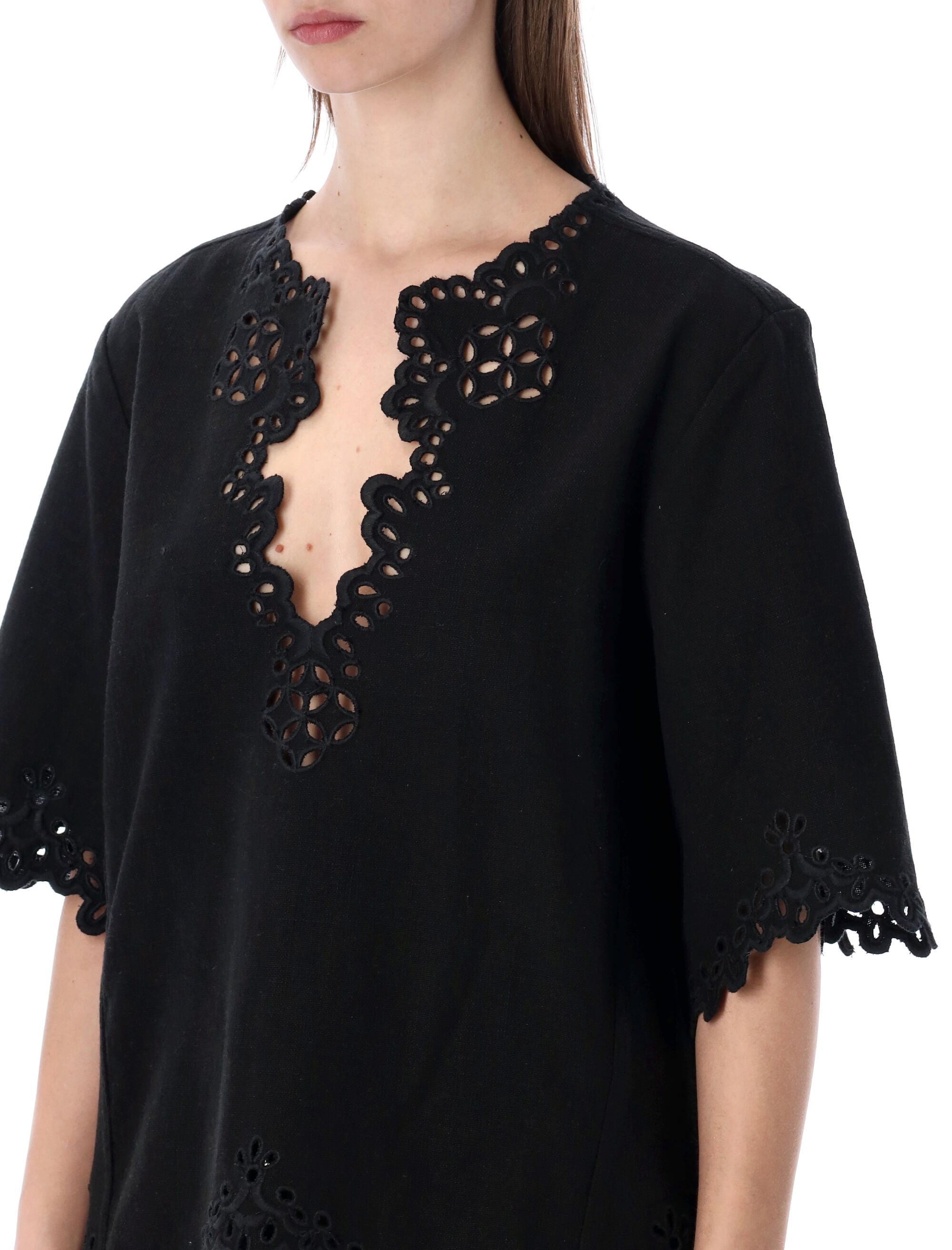 Shana Openwork Top