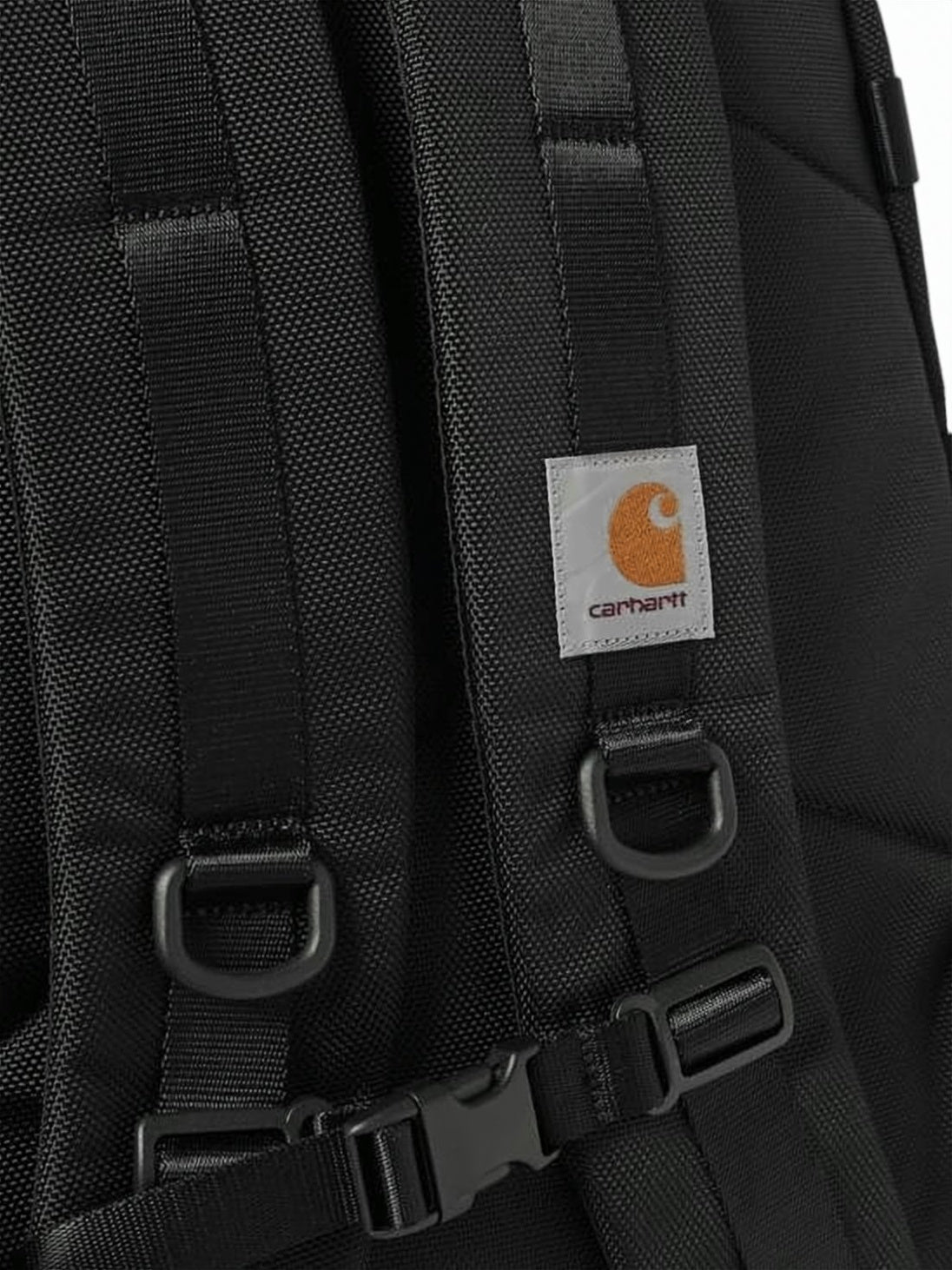 Black Durable Nylon Zip Main Backpack
