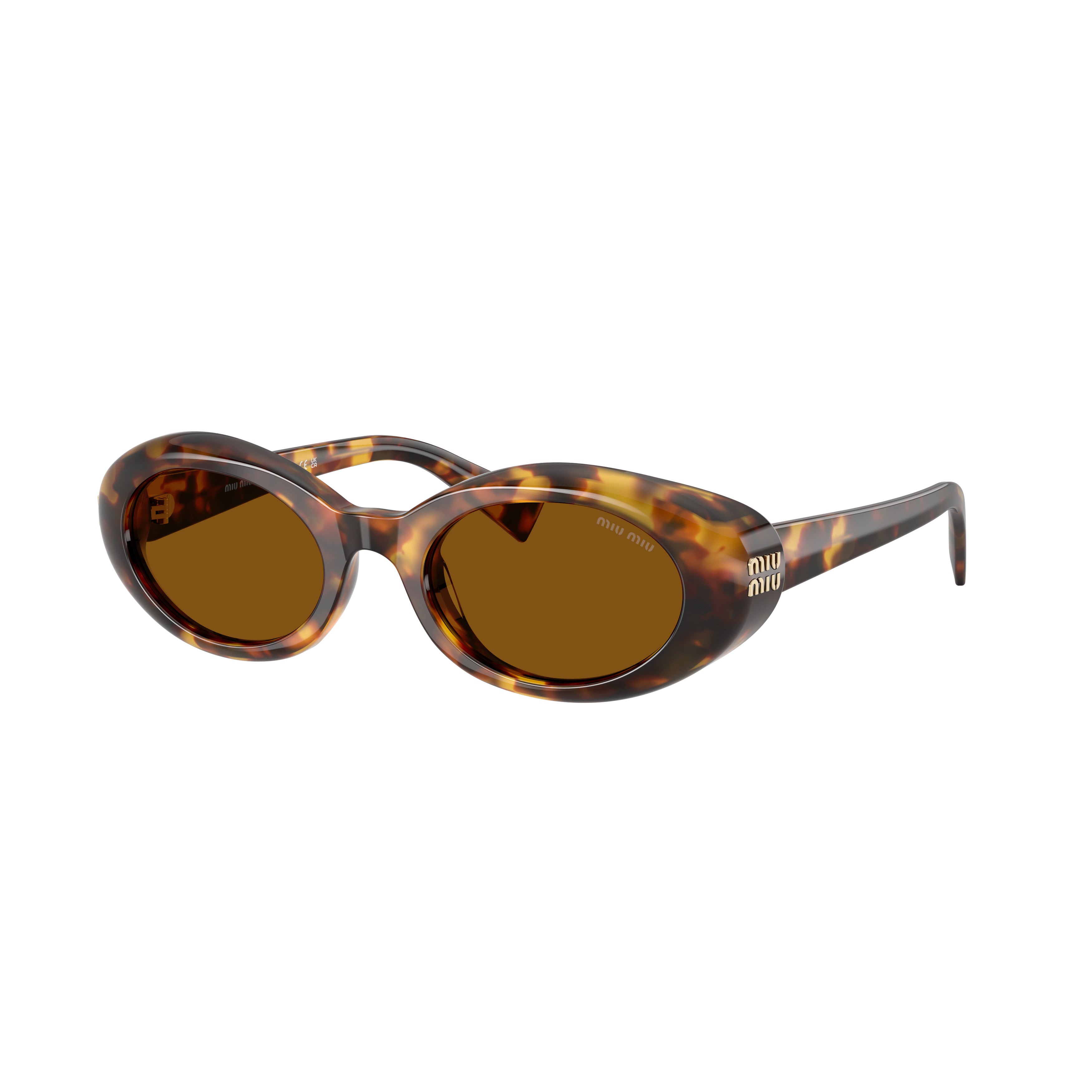 0mu B09s Tortoiseshell Acetate Oval Sunglasses