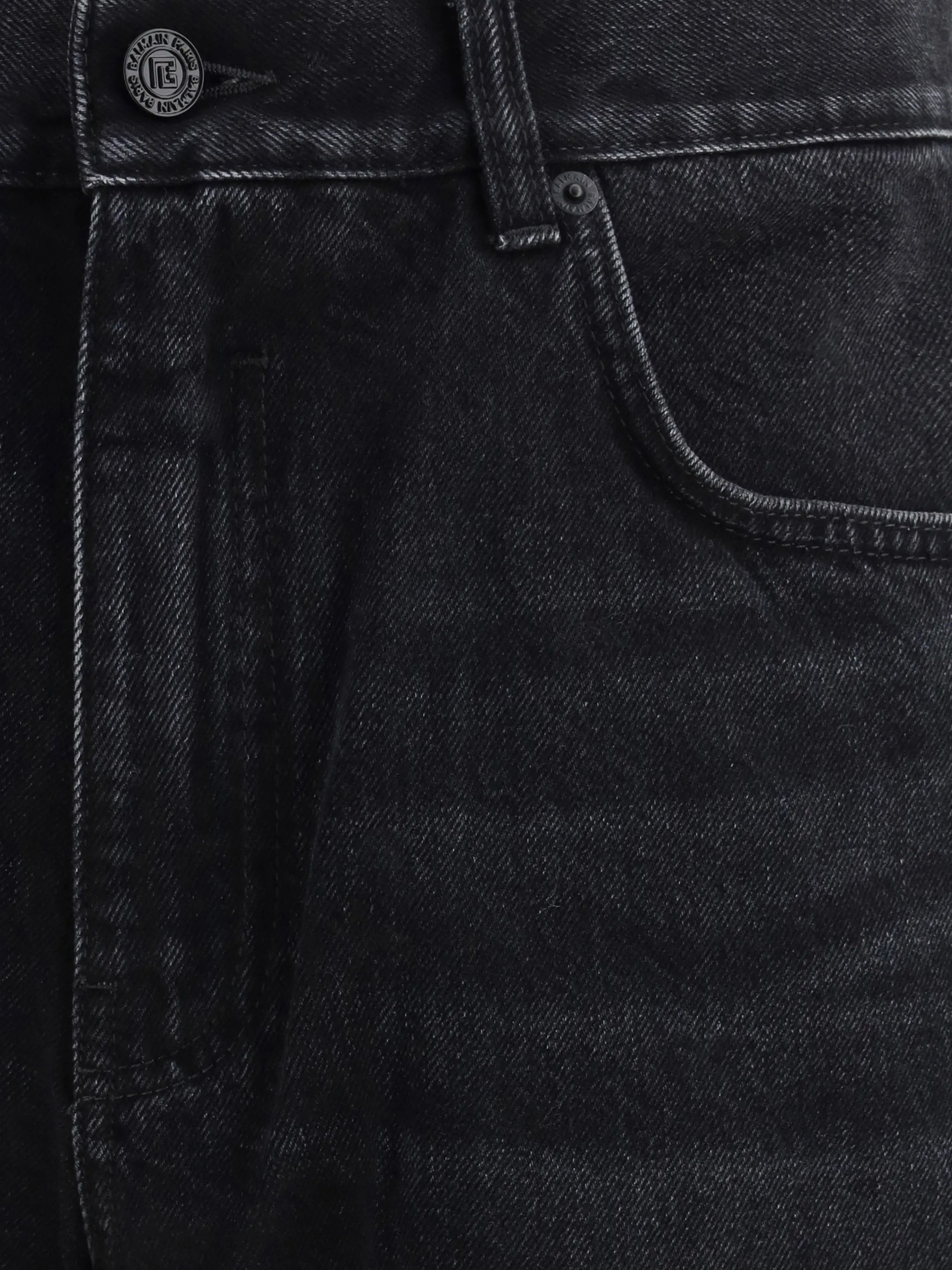 Black Large Jeans Wide-Leg Denim Jeans