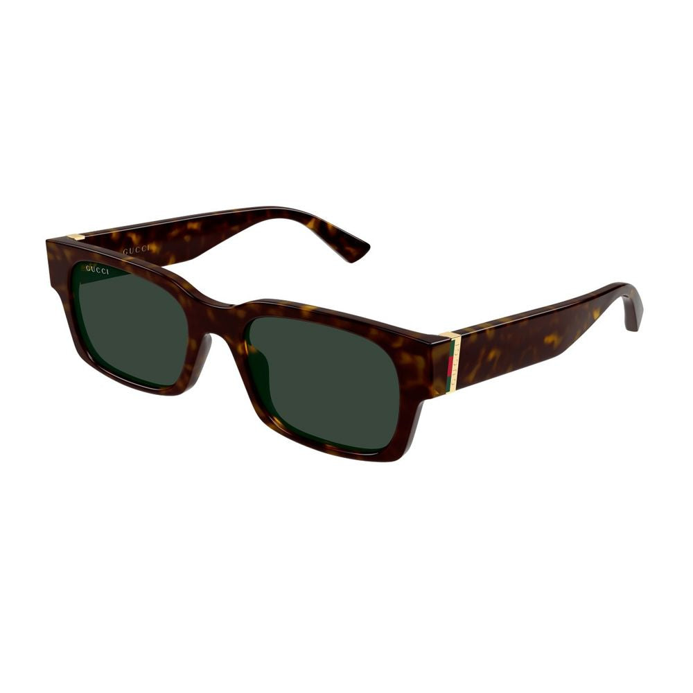 Wide Rectangular Sunglasses with Iconic Web Detail GG2084S Linea Sign
