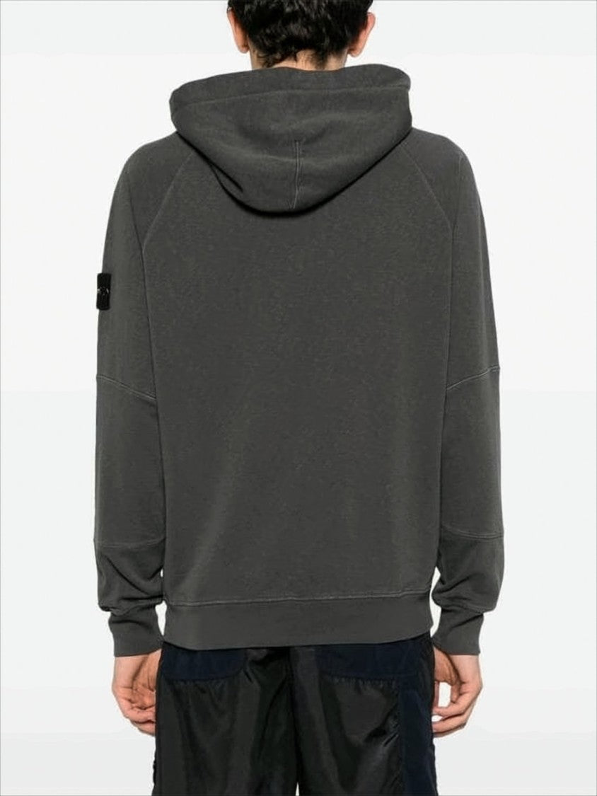 Relaxed Fit Hooded Sweatshirt with Snap Button Details