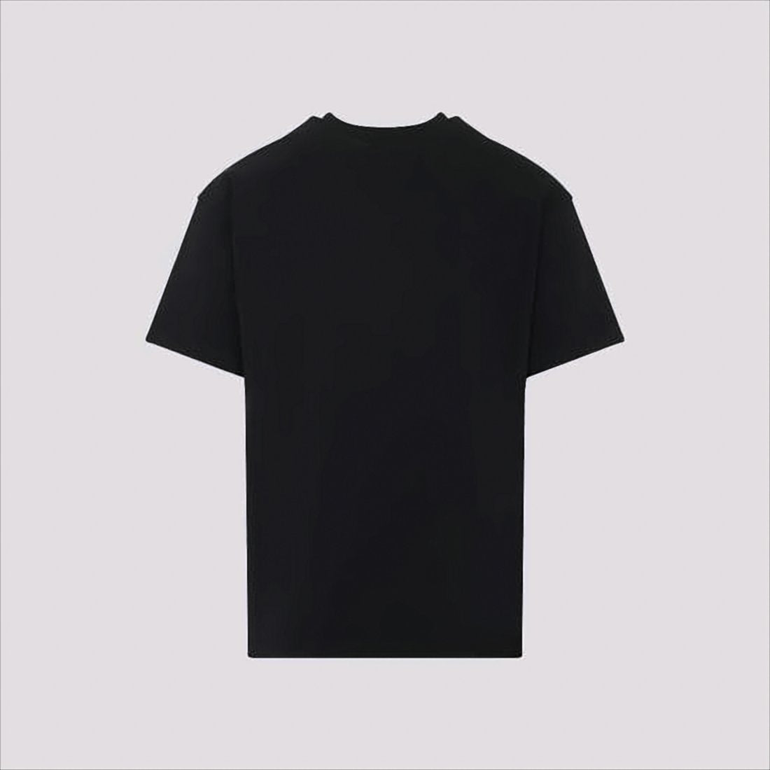 Short-Sleeve Black T-Shirt with Subtle Embossed Design