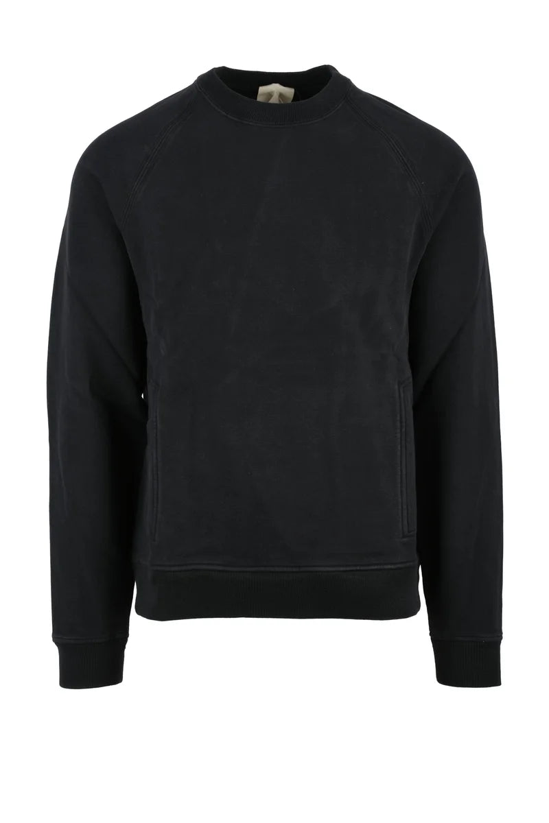 Cotton Crewneck Sweatshirt Black