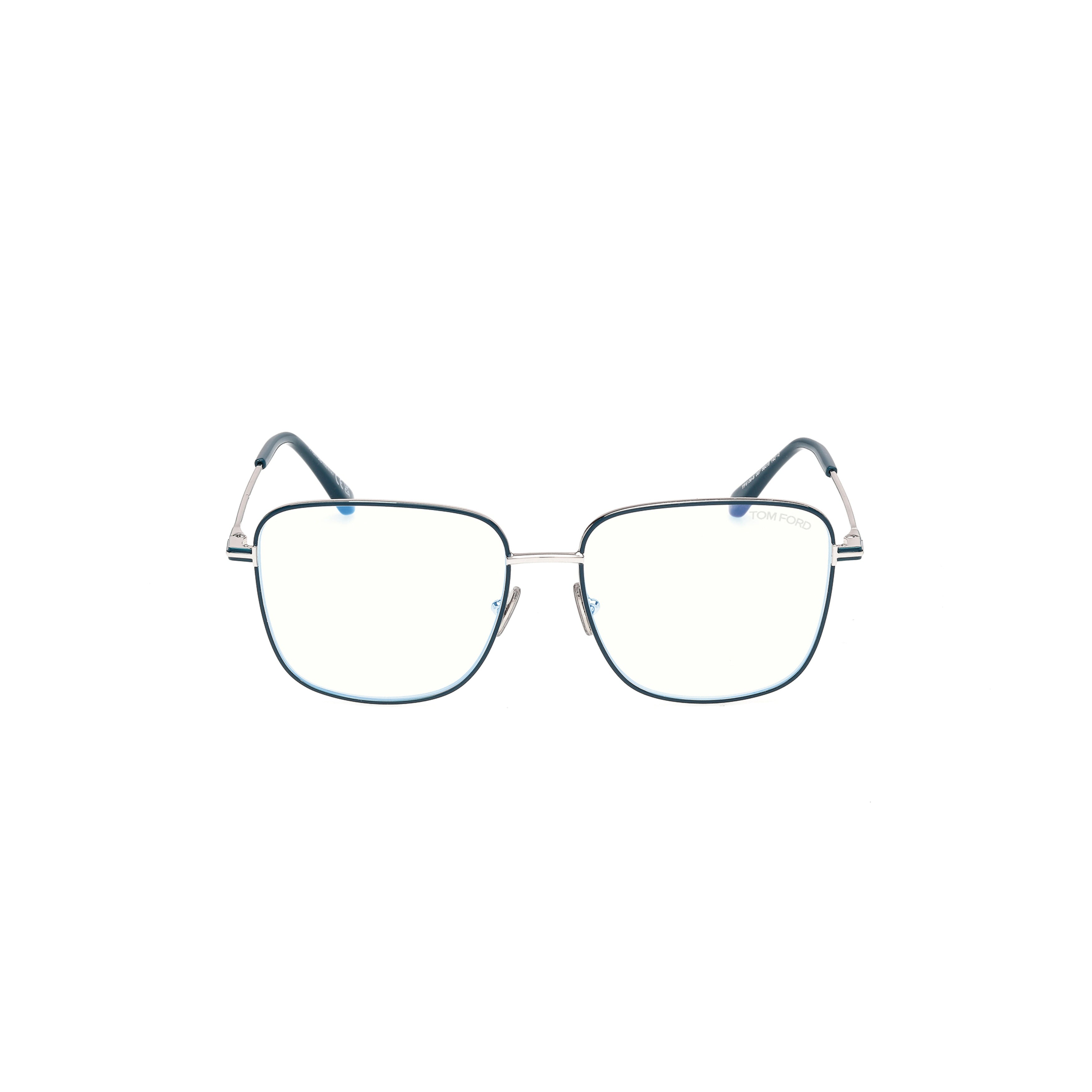 Ft6136-B Silver-toned Metal Eyeglasses