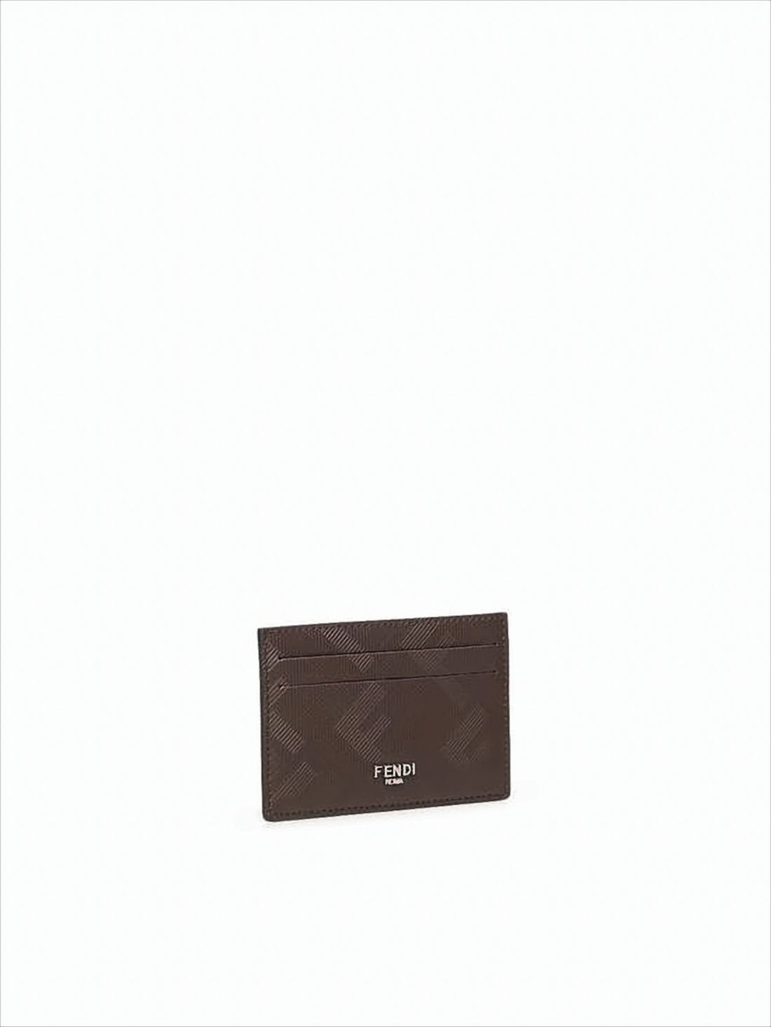 Textured Calf Leather Cardholder With Embossed Design